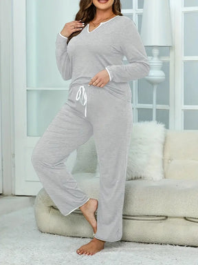 Pijama Manga Longa Plus Size - Flávia