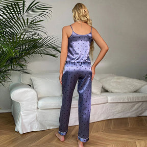 Pijama Longo Feminino em Cetim - Ashe